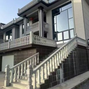 鹤岗 芝麻白别墅阳台栏杆，楼梯栏杆