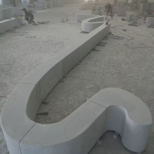 鹤岗 花岗岩整石坐凳拼装