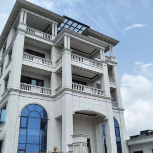 鹤岗芝麻白别墅干挂效果展示