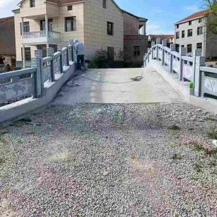 鹤岗 芝麻灰花岗岩桥栏杆