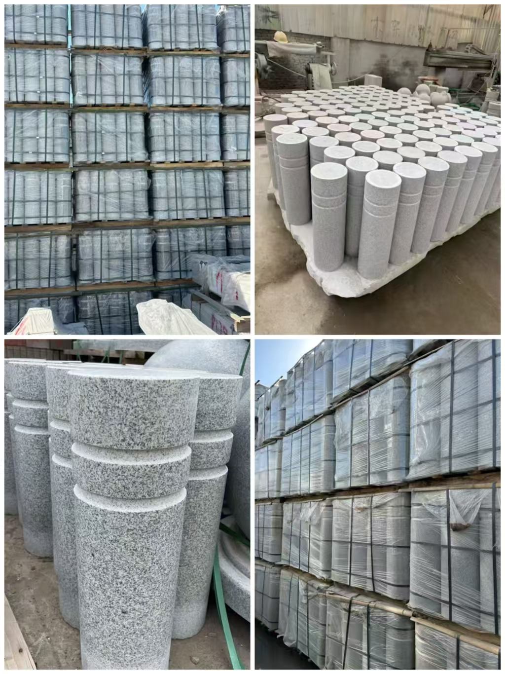 鹤岗 芝麻白花岗岩挡车柱、隔离柱多少钱