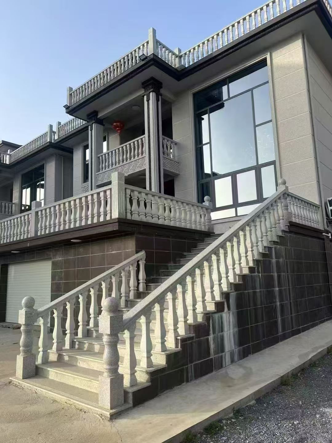 鹤岗 芝麻白别墅阳台栏杆，楼梯栏杆