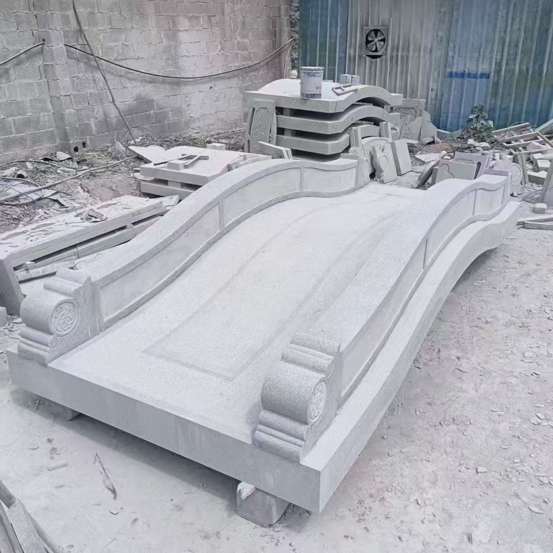 鹤岗 芝麻灰花岗岩园林景观 小石桥