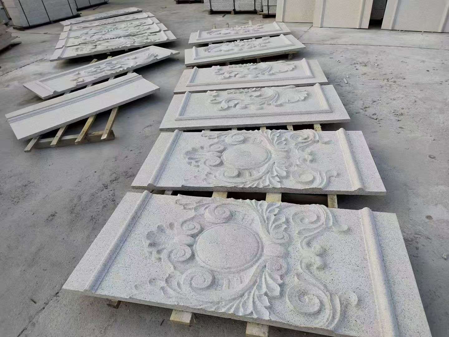 鹤岗 芝麻白干挂雕花板